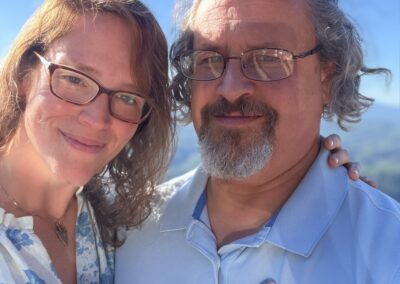 Jonathan and Mary engagement selfie